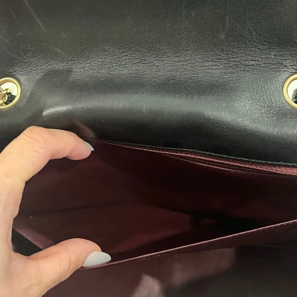 Chanel Black Quilted Shoulder Bag with Gold Accents